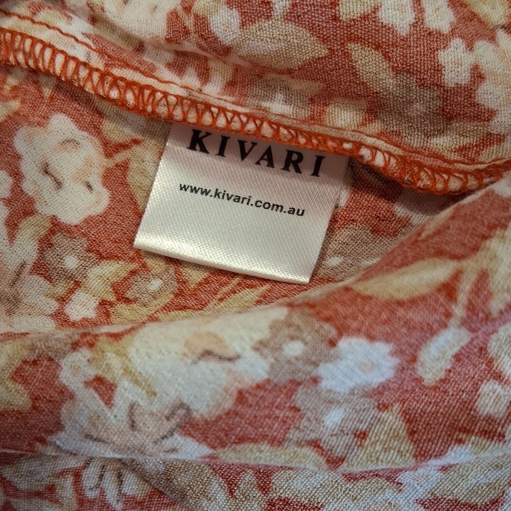 Kivari/ High End Australian Brand/ Floral Button-Down Midi Dress/ Size US M - Picture 16 of 17